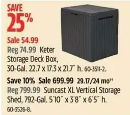 Canadian Tire Keter Storage Deck Box offer