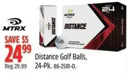 Canadian Tire Mtrx distance golf balls offer