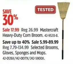 Canadian Tire Mastercraft heavy-duty corn broom offer
