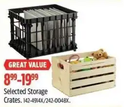 Canadian Tire Selected Storage Crates offer