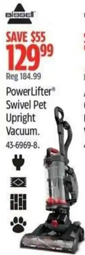 Canadian Tire Bissell PowerLifter Swivel Pet Upright Vacuum offer
