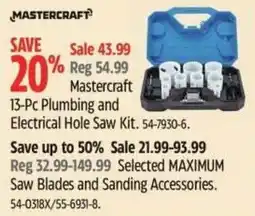 Canadian Tire Mastercraft 13-Pc Plumbing and Electrical Hole Saw Kit offer