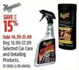 Canadian Tire Meguiar's Selected Car Care and Detailing Products offer