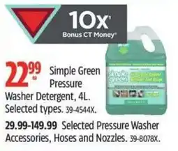 Canadian Tire Simple Green Pressure Washer Detergent offer