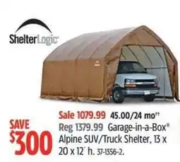 Canadian Tire ShelterLogic Garage-in-a-Box Alpine SUV/Truck Shelter offer