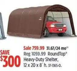 Canadian Tire RoundTop Heavy-Duty Shelter offer