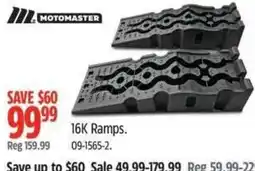 Canadian Tire Motomaster 16K Ramps offer