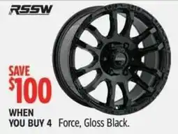 Canadian Tire Rssw Force, Gloss Black offer
