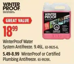Canadian Tire WinterProof Water System Antifreeze offer