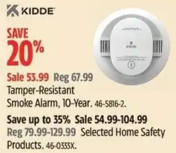 Canadian Tire Kiddie tamper-resistant smoke alarm offer