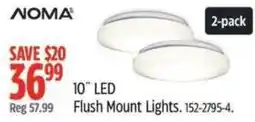 Canadian Tire Noma 10" LED Flush Mount Lights offer
