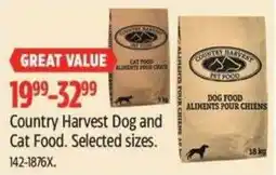 Canadian Tire Country Harvest Dog and Cat Food offer