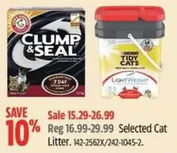 Canadian Tire Selected Cat Litter offer
