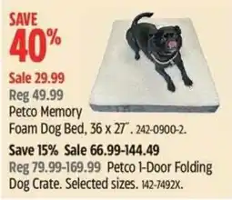 Canadian Tire Petco Memory Foam Dog Bed offer