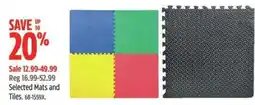 Canadian Tire Selected Mats and Tiles offer
