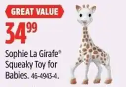 Canadian Tire Sophie La Girafe Squeaky Toy for Babies offer