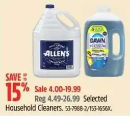 Canadian Tire Selected Household Cleaners offer