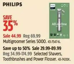 Canadian Tire Philips Multigroomer Series 5000 offer