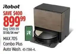 Canadian Tire iRobot MAX 705 Combo Plus Auto Wash offer