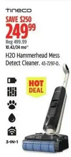 Canadian Tire Tineco H20 Hammerhead Mess Detect Cleaner offer