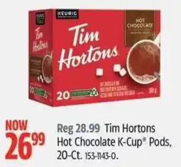 Canadian Tire Tim Hortons hot chocolate k-cup pods offer