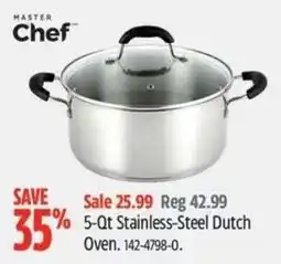 Canadian Tire Master Chef 5-Qt Stainless-Steel Dutch Oven offer