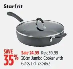 Canadian Tire Starfrit 30cm Jumbo Cooker with Glass Lid offer
