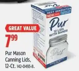 Canadian Tire Pur mason canning lids offer