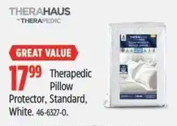 Canadian Tire Therapedic Pillow Protector, Standard, White offer