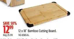 Canadian Tire Bamboo Cutting Board offer
