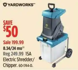 Canadian Tire Yardworks electric shredder/chipper offer