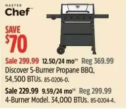 Canadian Tire Master Chef Discover 5-Burner Propane BBQ offer