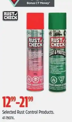 Canadian Tire Rust Check Selected Rust Control Products offer
