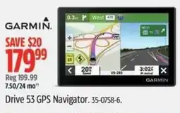 Canadian Tire Garmin drive 53 gps navigator offer