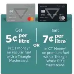 Canadian Tire Triangle Mastercard offer