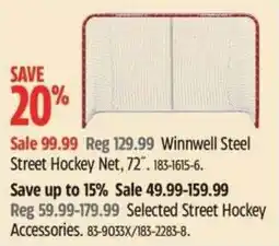 Canadian Tire Winnwell Steel Street Hockey Net offer
