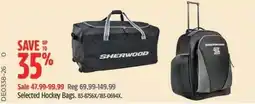 Canadian Tire Sherwood hockey bags offer