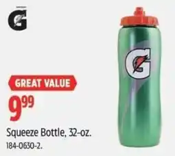 Canadian Tire Gatorade squeeze bottle offer