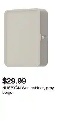 IKEA HUSBYÅN Wall cabinet, gray-beige offer