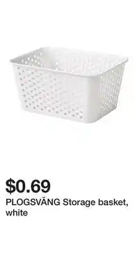 IKEA PLOGSVÄNG Storage basket, white offer