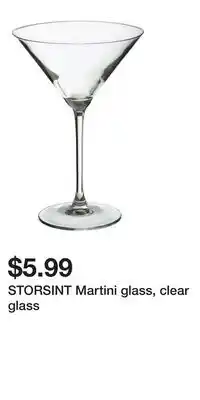 IKEA STORSINT Martini glass, clear glass offer