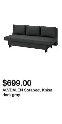 IKEA ÄLVDALEN Sofabed, Knisa dark gray offer