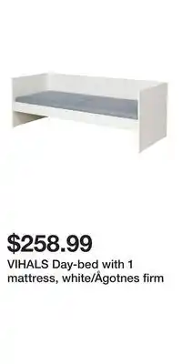 IKEA VIHALS Day-bed with 1 mattress, white/Ågotnes firm offer