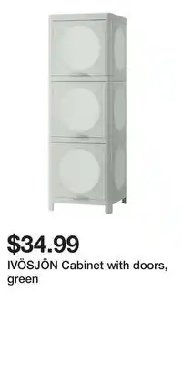 IKEA IVÖSJÖN Cabinet with doors, green offer