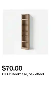 IKEA BILLY Bookcase, oak effect offer