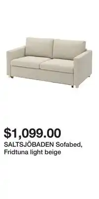 IKEA SALTSJÖBADEN Sofabed, Fridtuna light beige offer