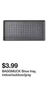 IKEA BAGGMUCK Shoe tray, indoor/outdoor/gray offer
