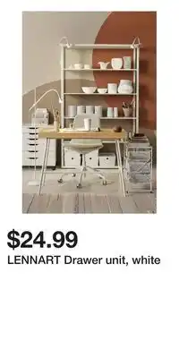 IKEA LENNART Drawer unit, white offer