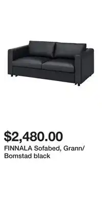 IKEA FINNALA Sofabed, Grann/Bomstad black offer