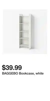 IKEA BAGGEBO Bookcase, white offer